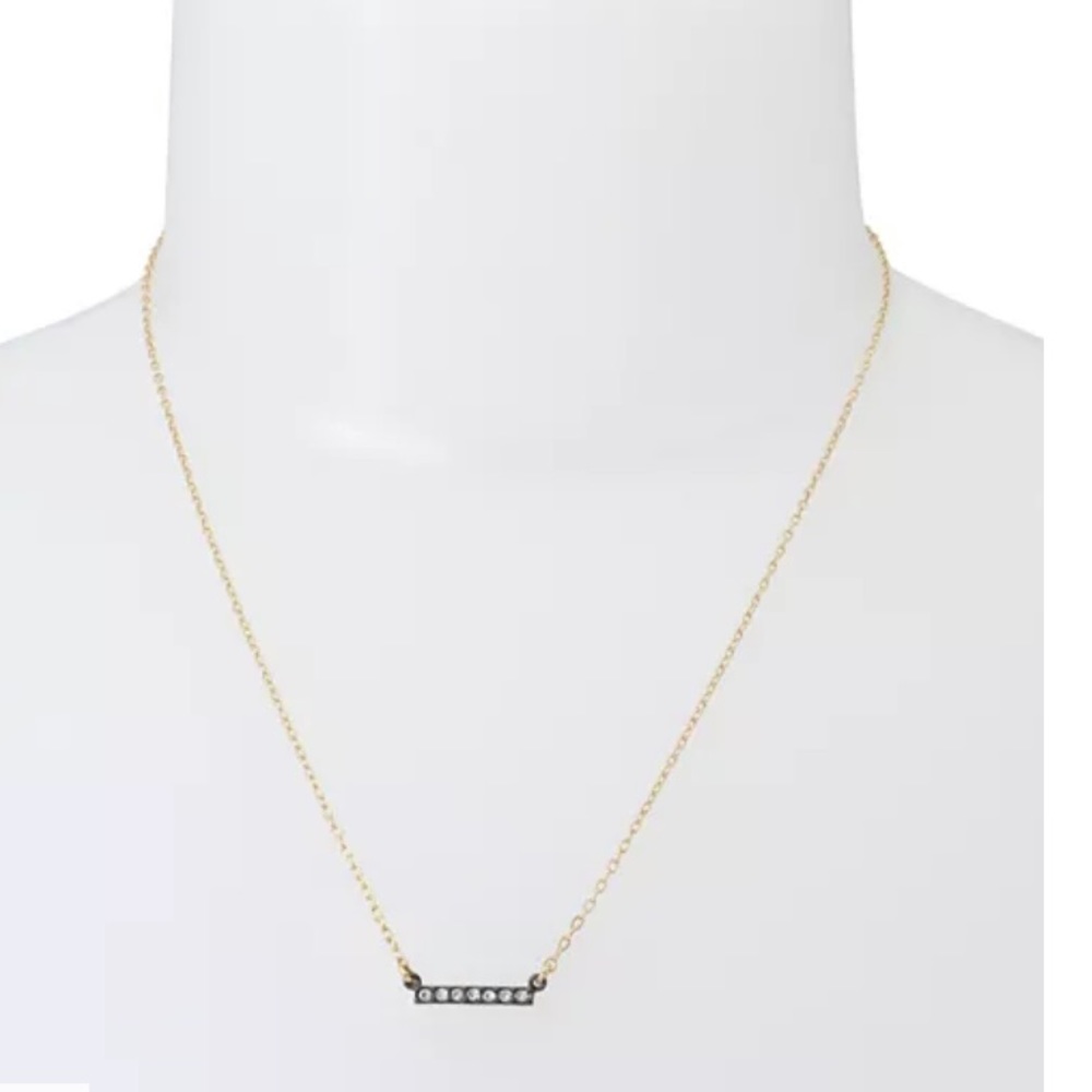 ALLSAINTS
Mini Pavé Bar Necklace, 18”